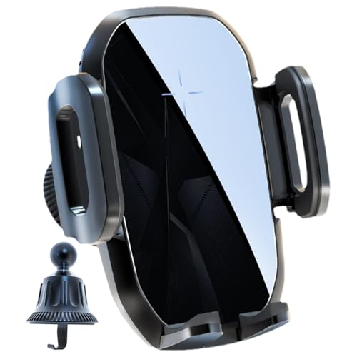 Cargador De Coche Inalámbrico De 15W - Soporte De Teléfono De Carga Rápida - Soporte De Teléfono De Coche Manos Libres Con Agarre Seguro - Adecuado Universal Para Smartphone Accesorio