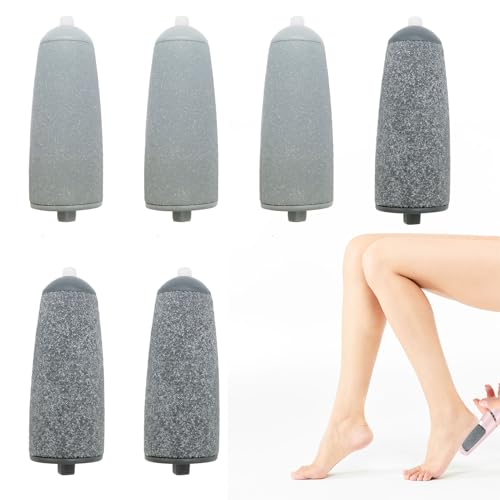 6 Pcs Roller Replacement Heads for JML NuYou Pedi,Replacement Foot Grinder Roller Heads for Flawless Pedi,Foot File Replacement Rollers for JML for Feet Callus Removers (Normal)