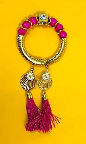 Image of Lumba Chuda Hanging Rakhi For Bhabhi| Bhabhi Kada Rakhi| Bhabhi Rakhi| Kids Rakhi | Adults Rakhi | Rakhi Gift | Rakhi Combo Set| Lumba Rakhi| Rakhi with Roli Chawal Packet|Rakhi For Sister