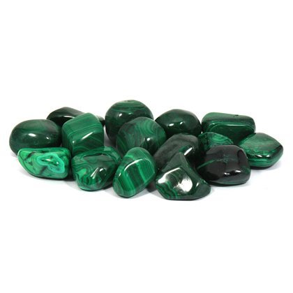 CrystalAge Malachite Tumble Stone (15-20mm) - Pack of 5
