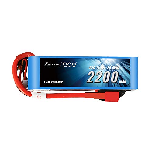 Gens Ace 11.1V 2200Mah 3S 45C Lipo Battery Pack With Deans Plug For Align Jet Esky Helicopter Walkera Airplane E-Flite Huge Plane Draganflyer Rc Car Boat Truck Heli Airplane #TOP9