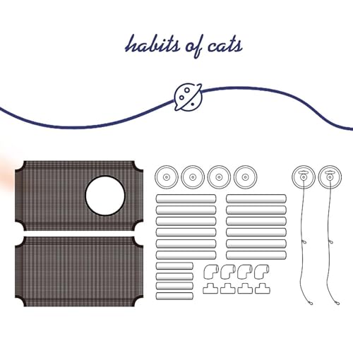 Hamac pour chat double couche monté sur le siège pour éviter l'encombrement - 5