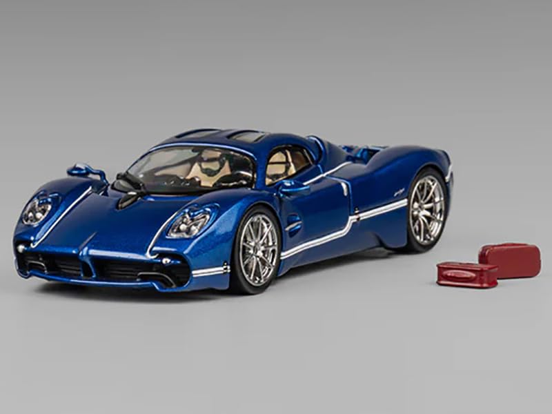 Amazon.com: Utopia Blue Metallic with White Stripes 1/64 Diecast