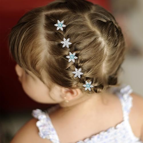 Pinzas Mini Copo de Nieve con Strass YISSION 20 piezas miniatura 4