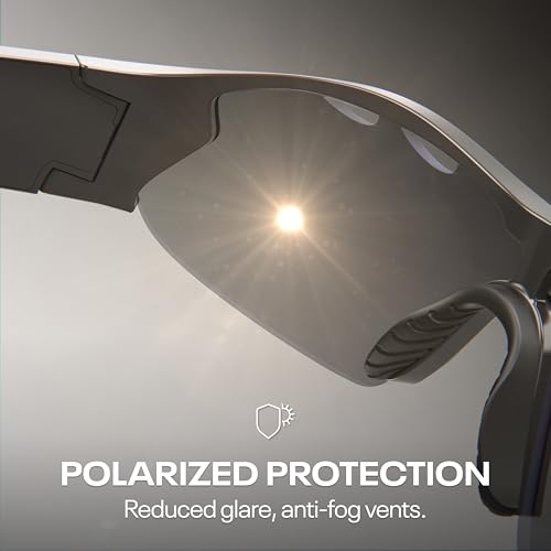 Image of Reebok Octane Smart Audio Sunglasses Powered by Lucyd | Violet Mirror Polarized Lens | HiFi Bluetooth Sport Glasses