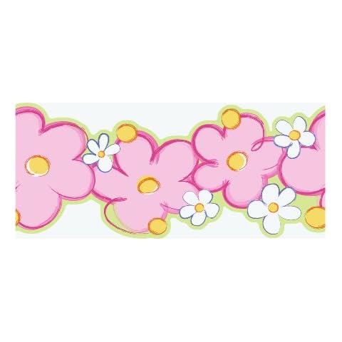 York Wallcoverings Girl Power Daisy Border Cover
