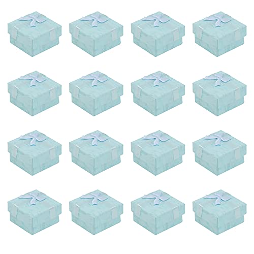 Hemoton 24Pcs Gifts Box Set Jewelry Gift Boxes Cardboard With Lids Jewelry Boxes Rings Pendants Earring Necklaces Boxes For Anniversaries Weddings Birthday(Blue) #TOP27