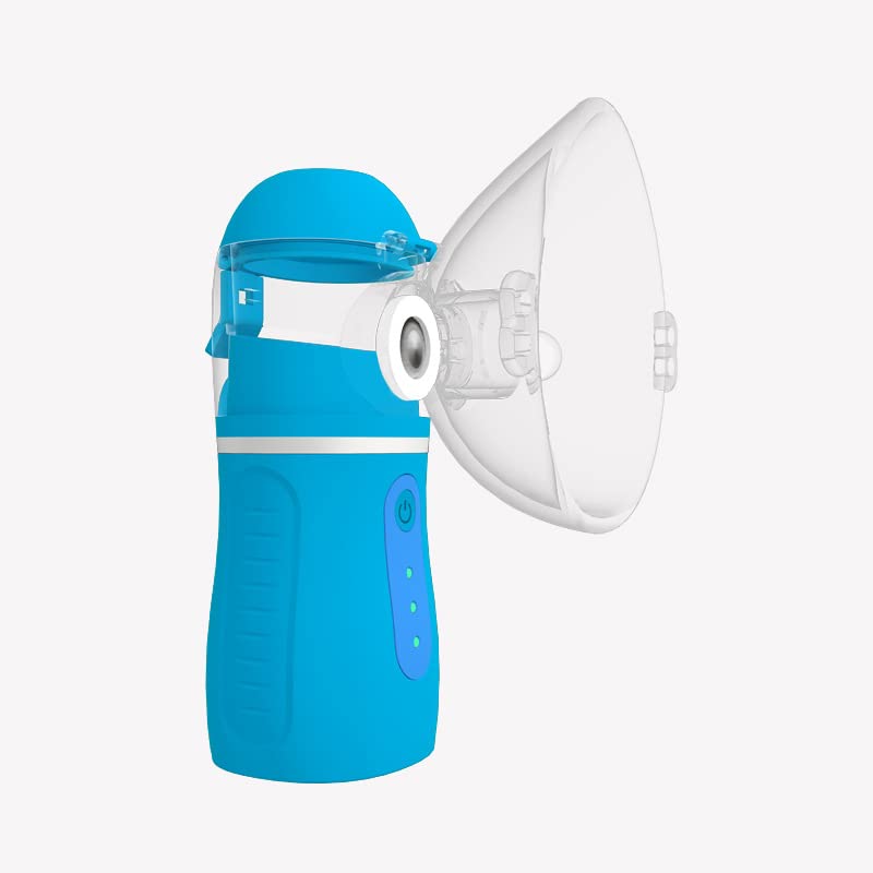 12ml Portable Handheld Facial Steamer with USB charge cable for Adults or Kids (Blue)