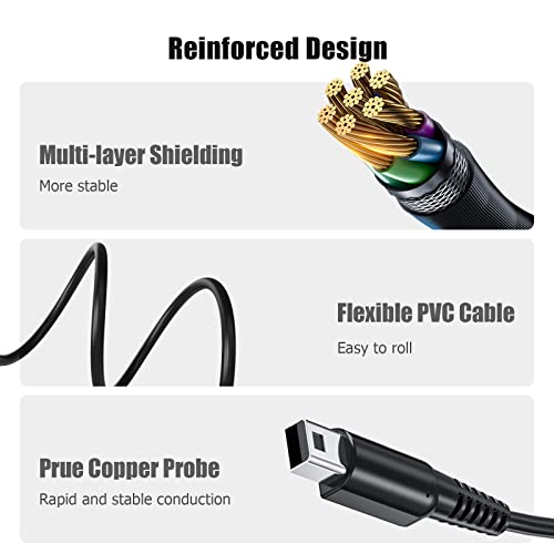 Ancable 3Ds Usb Charging Cable, 4-Feet 3-Pack Replacement Power Usb Charger Cable Cord For Nintendo New 3Ds Xl, New 3Ds, 3Ds Xl, 3Ds, New 2Ds Xl, New 2Ds, 2Ds Xl, 2Ds, Dsi, Dsi Xl #TOP1