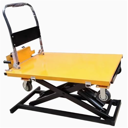 Hydraulischer Hubtisch – Tragbare LKW-Hebebühne für Baustellen und Lagerhallen, robuster Bollerwagen für Materialtransport, 453,6 kg Kapazität