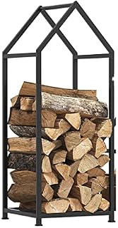 Iron Floor Standing Shelf Storage Shelf Black Living Room Household Wood Partition Shelf (M)