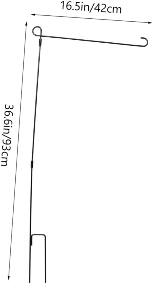 NUOBESTY Festival Flagpole Stand with Flag Stopper, Anti-Breeze Clip image 2
