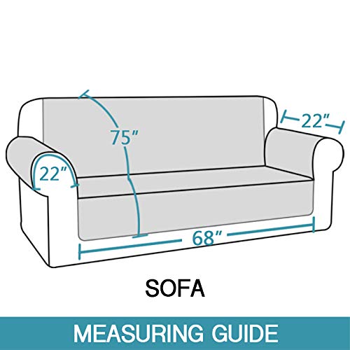 100% Waterproof Couch Covers For Living Room Quilted Sofa Furniture Covers For 3 Cushion Couch Machine Washable Protect From Pets Wear And Tear (Seat Width Up To 68") Brown #TOP6