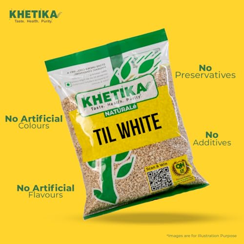 Image of Khetika Natruale White Til 100g Whole Sesame Seeds