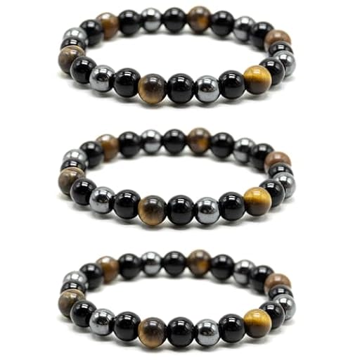 SARAHLOUISEJENKINSLTD 3 piezas Pulsera de Triple Protección,8 mm,Pulsera Ajustable Cuentas Hematita,pulsera de equilibrio piedras preciosas, para protección, trae suerte | Ya disponible en tu tienda friki favorita! En mundofriki.es! SARAHLOUISEJENKINSLTD 3 piezas Pulsera de Triple Protección,8 mm,Pulsera Ajustable Cuentas Hematita,pulsera de equilibrio piedras preciosas, para protección, trae suerte | Ya disponible en tu tienda friki favorita! En mundofriki.es!