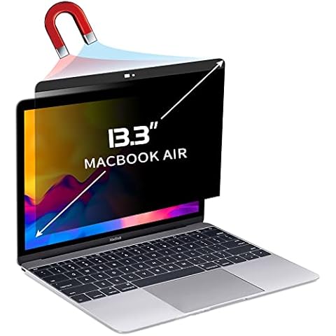 Magnetischer Blickschutzfilter für MacBook Pro 13 Zoll (2018-2021, M1), MacBook Air 13 Inch (2016-2022, M1) Einfach zum Anbringen & Entfernen, Anti-Blaulicht Laptop Sichtschutzfolie Cover