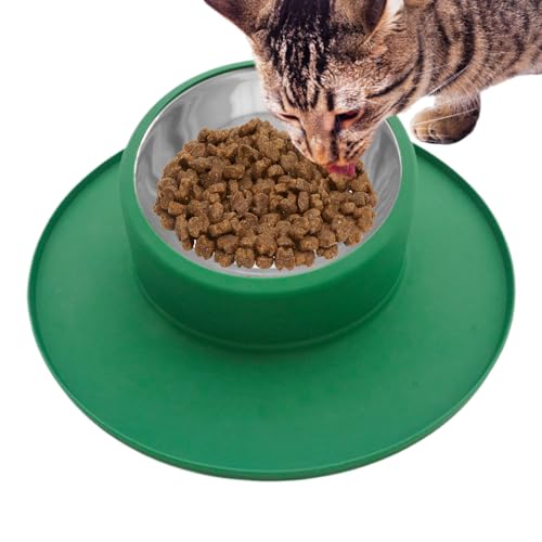 Ciotole per cibo e acqua - Contenitore per alimenti per animali antiscivolo | Anti Slip Pet Bowl | Ciotole per alimenti per cani | Ciotole per cani in silicone in acciaio inossidabile | Mascate che