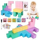35 PCS Magnetic Blocks for Toddlers - 1.24' Macaron Colors...
