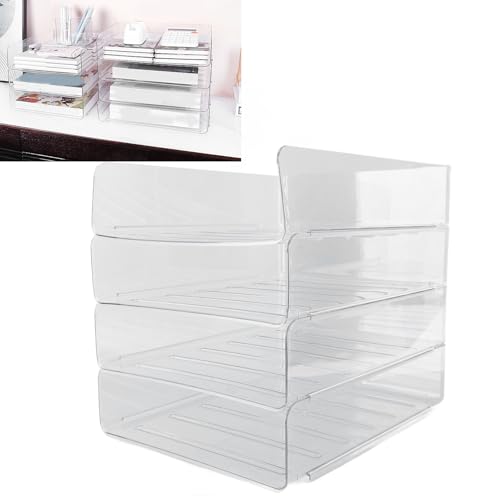 Plateau de bureau clair A4 pour classer et trier les documents administratifs