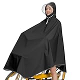 [Mekenntn] レインコート ポンチョ 自転車 レディース 軽量 防水 レインポンチョ かっは 雨具 反射材付きで 透明バイザー 雨合羽 メンズ 大きいサイズ 防風 通勤 通学 梅雨 豪雨対策 収納袋付き