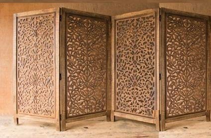 Shilpi Handicrafts Small Size Wooden Partition 36" Panel (4)-image-9