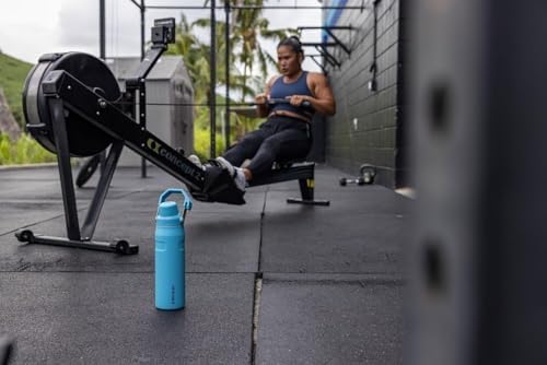 Miniatura 8 de Stanley IceFlow - Botella de agua de flujo rápido, tapa de boquilla en ángulo, ligera y a prueba de fugas para viajes y deportes, acero inoxidable
