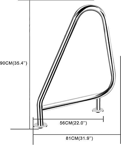 Barandal para piscina acero inoxidable 304 antideslizante miniatura 7