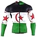 Magnesis Maillot de cyclisme à manches longues pour homme Motif drapeau du Sahara de l'Ouest - - L