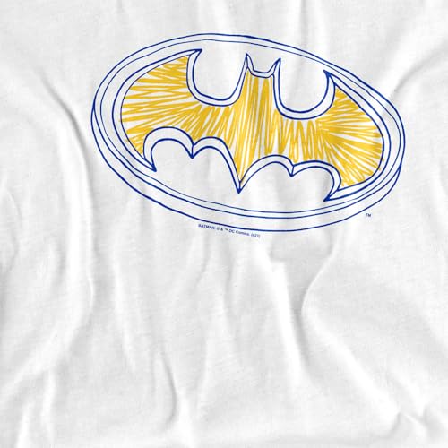 Popfunk Batman Squiggly Symbol Unisex Adult T-Shirt - Squiggly Symbol (2X-Large)2