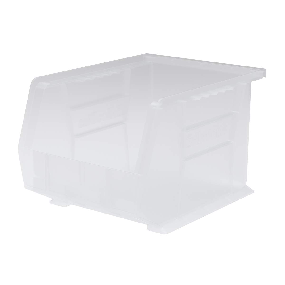 Akro-Mils 30239 AkroBins Plastic Storage Bin Hanging Stacking Containers, (11-Inch x 8-Inch x 7-Inch), Clear, (6-Pack)