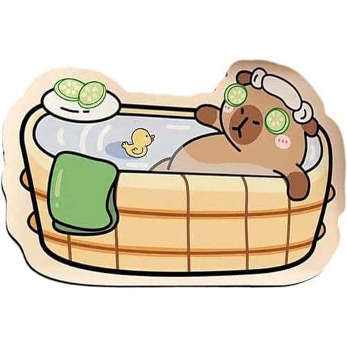 Tapis de bain en capybara absorbant en diatomite pour la douche - 2