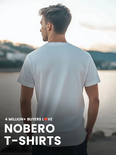Image of Nobero Men's Regular Graphic Printed T-Shirt for Men | Soft Cotton | Classic Fit | Printed Casual Tshirt for Men