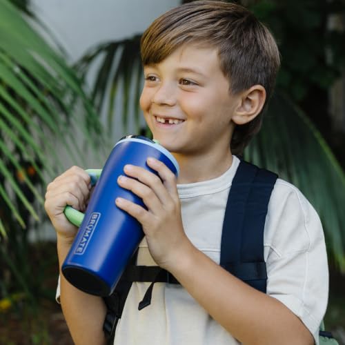 Image of BruMate Era Flip 20oz Kids Tumbler with Covered Flip Down Straw | 100% Leakproof Insulated Kids Cup | Made of Stainless Steel | Cup Holder Friendly | 20oz (Lilac Dusk)