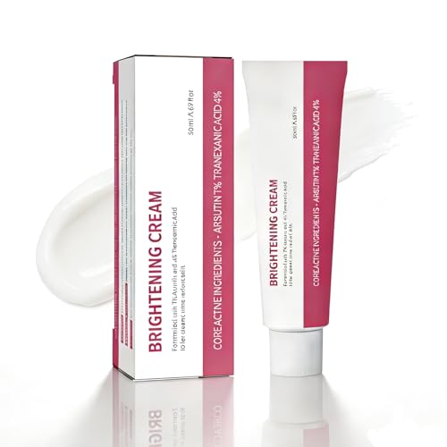 7% Arbutin & 4% Tranexamic Acid Brightening Cream - Professional Dark Spot Corrector & Hyperpigmentation Treatment - For Melasma & Post-Acne Marks 50ml