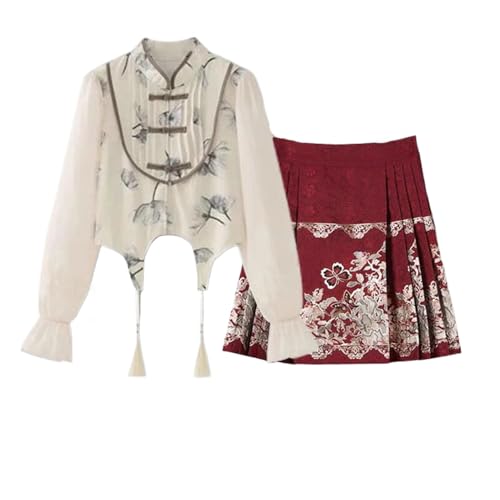 Jupe style chinois taille haute Hanfu : fini les coupes fades