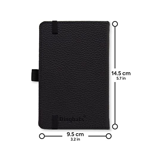 Dingbats - Wildlife Squared Pocket Notebook, Black Duck, A6 - Hardcover - Cream 100Gsm Ink-Proof Paper - Includes Pocket, Elastic Closure & Bookmark #TOP1