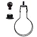 IDGGDI Light Bulb Holder with Lamp Shade Attaching Finial DIY Lighting Accessories Clip On Lampshade Adapter, Black