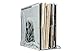 LP STAND: LP HOLDER - LP STAND - LP RACK (SHAPED - HIPS PLASTIC) CRYSTAL CLEAR. HOLDS UP TO 40LPS - MADE IN EU