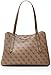 GUESS Eco Brenton Girlfriend Satchel, Latte Logo