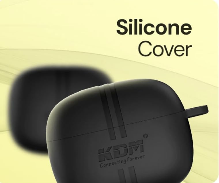 Image of KDM Z5 BlackPods Bluetooth 5.4 Wireless Earbuds, 35H Total Playtime, 5H Music Time, 60 Min Type-C Fast Charging, in-Ear Design, Voice Assistant, Touch Controls, Black