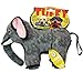 TUFFY - World's Tuffest Soft Dog Toy- Zoo Elephant -Multiple Layers. Made Durable, Strong & Tough. Interactive Play (Tug, Toss & Fetch). Machine Washable & Floats. (Regular)