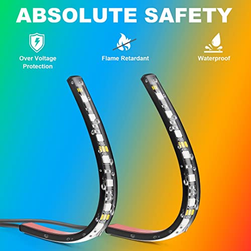 Shylight Interior Car Lights Accessories, Led For App Control 2-In-1 Long Lines Design, Music Sync Color Change Lights, 16 Million Colors Rgb Under Dash Lighting With Charger Dc 12V #TOP5