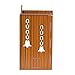 CrazyInk Fully Handmade Beautiful Wooden Home and Office Temple/Pooja Mandir (Multi., 28 X 26.5 X 28 Cm) (broown-7)