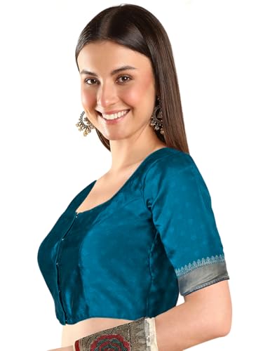 Image of Chandrakala Casual Blouses for Women Sarees,Readymade (B186-P)