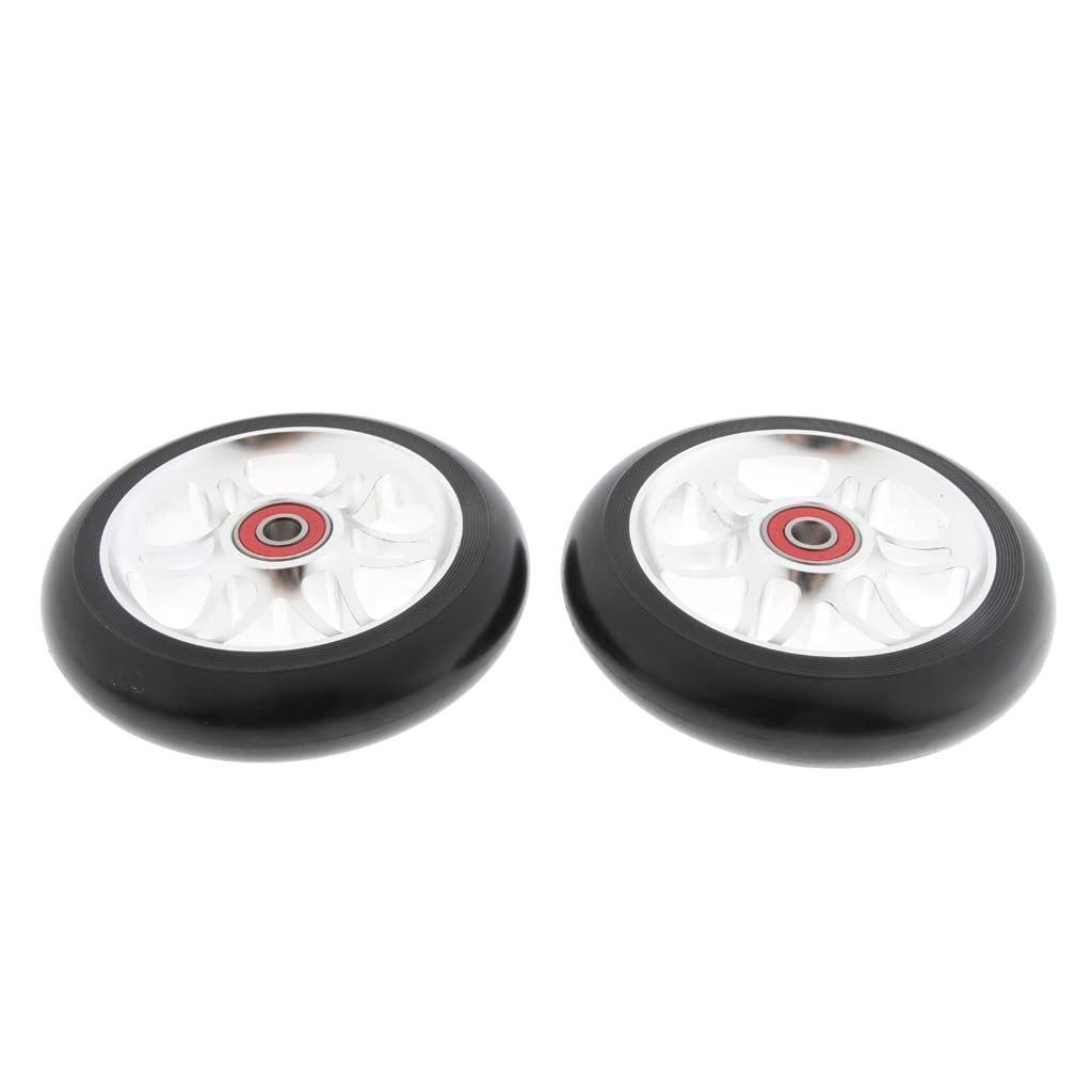 Ruote Monopattino Freestyle 2 pz 110mm PRO Scooter Scooter Sostituzione Scooter con Cuscinetti Ruote Monopattino Elettrico