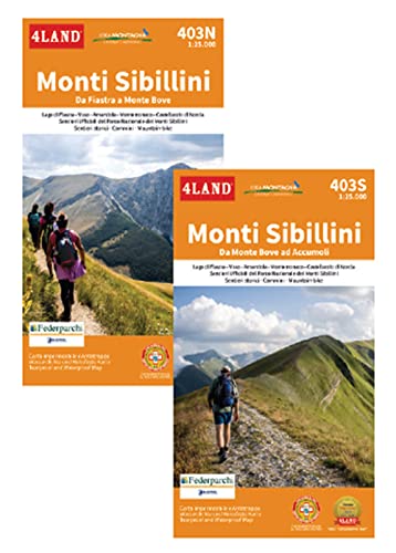 Monti Sibillini. Carta a scala 1:25.000