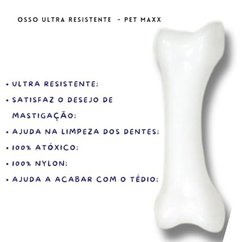 Osso Ultra Resistente de Nylon G Brinquedo Mordedor Para Cachorro Cães Pet - Petmaxx