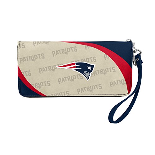 NFL New England Patriots Curve Zip Organizer Wallet