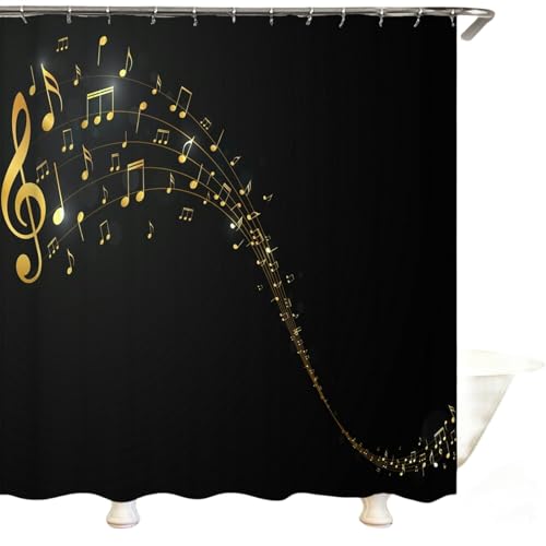 Rideau de douche de style rock en textile de haute qualité aux finitions soignées - 2