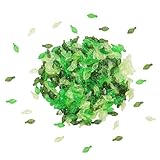 Tiny Green Leafs Bead 300 Pcs Green Acrylic Leaf Beads Leaf Crystal Glass Spacer Beads Leaves Pendant Charms with 2mm Hole for Jewelry Making DIY Crafts Jewelry Making Earring Necklace Anklet